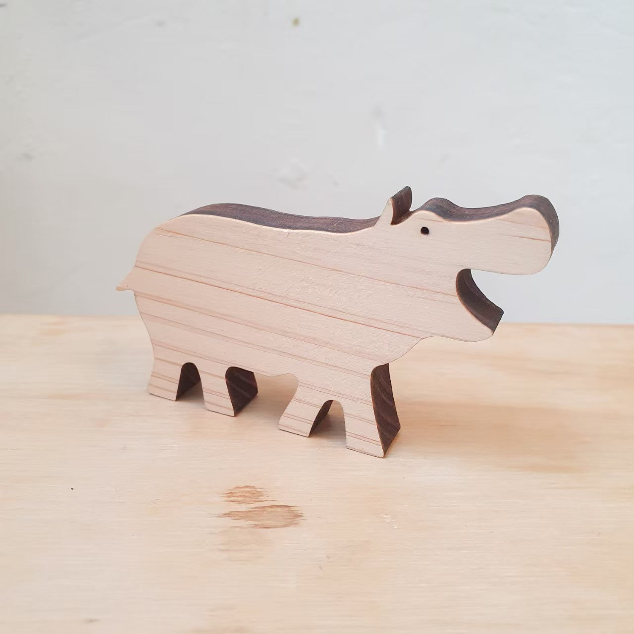 木製磁鐵 河馬